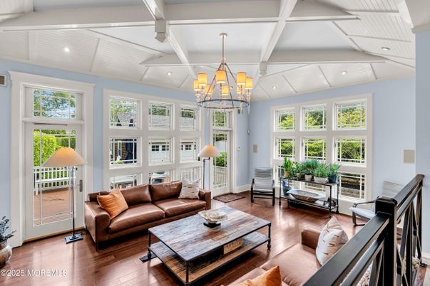 Chandelier, Interior, Living room, Recessed Lighting, Wood Texture Flooring
