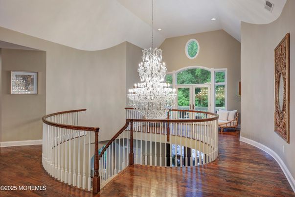 Chandelier, Interior, Recessed Lighting, Wood Texture Flooring