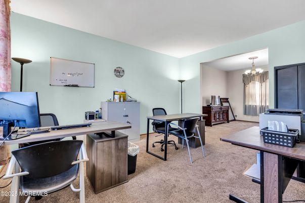 Chandelier, Home Office, Interior