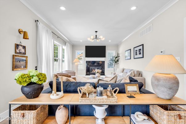 Fireplace, Interior, Living room, Recessed Lighting