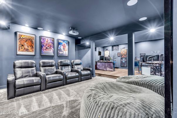 Home Theatre Room, Interior, Recessed Lighting, Theatre Room