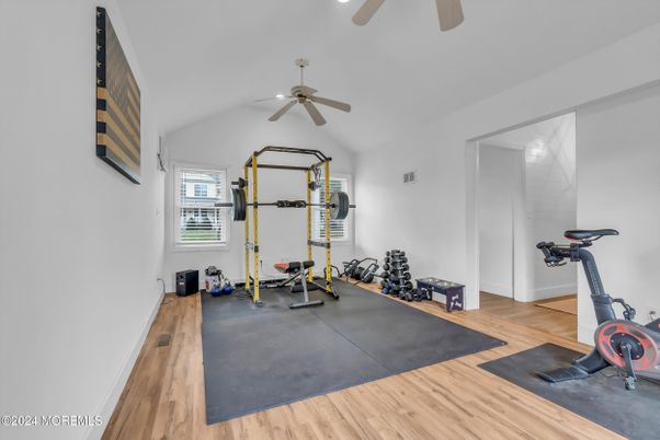 Fitness Equipment, Interior, Wood Texture Flooring
