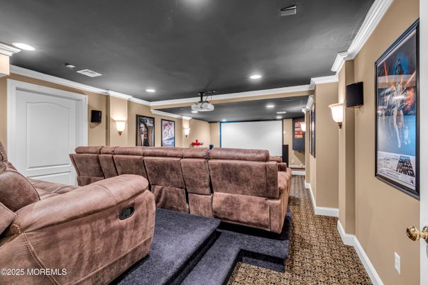 Home Theatre Room, Interior, Projection Screen, Recessed Lighting, Theatre Room