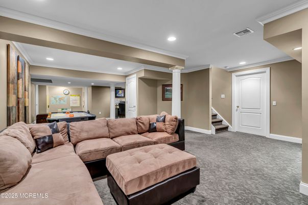 Billiard Table, Game Room, Interior, Living room, Recessed Lighting