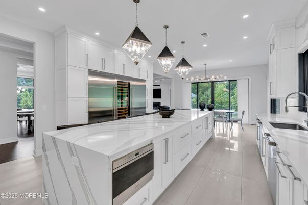 Interior, Kitchen, Pendant Lights, Recessed Lighting, Stainless Steel Appliances