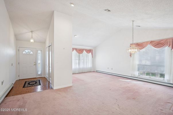 Chandelier, Empty room, Interior, Pendant Lights, Recessed Lighting
