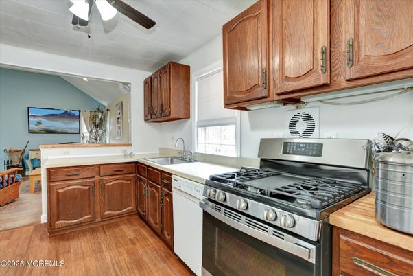 Interior, Kitchen, Wood Texture Flooring