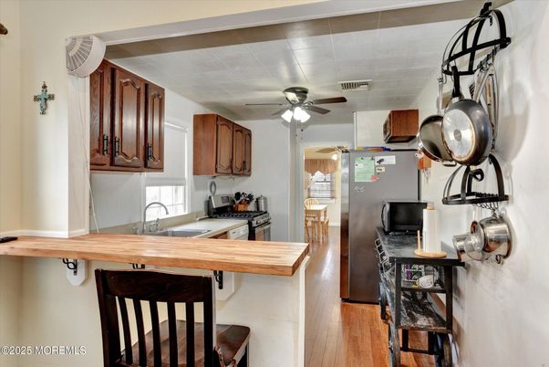 Interior, Kitchen, Wood Texture Flooring