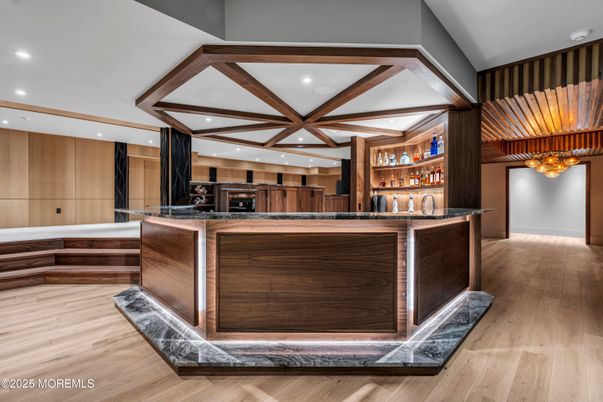 Interior, Kitchen, Recessed Lighting, Wooden Beams, Wood Texture Flooring
