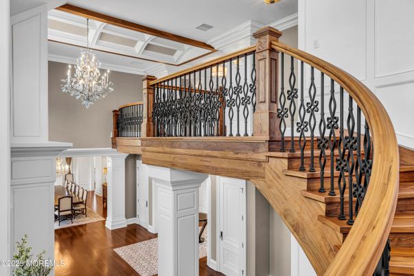 Chandelier, Interior, Wood Texture Flooring