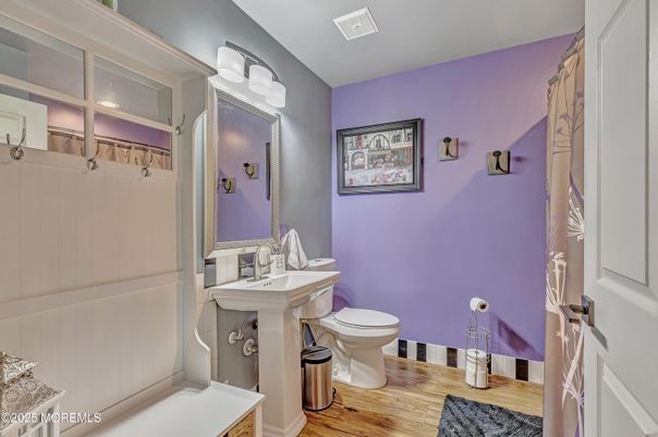 Bathroom, Interior, Wood Texture Flooring