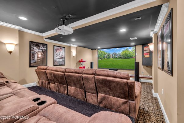 Home Theatre Room, Interior, Projection Screen, Recessed Lighting, Theatre Room