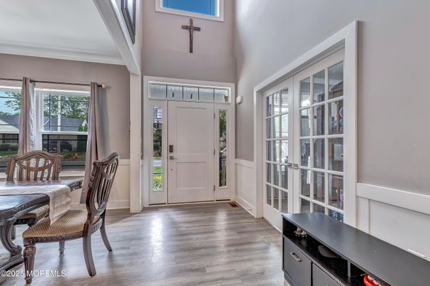 Dining room, Interior, Wood Texture Flooring