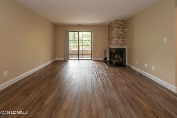 Empty room, Fireplace, Interior, Wood Texture Flooring