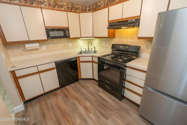Interior, Kitchen, Wood Texture Flooring