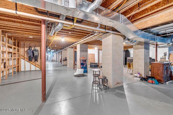 Interior, Stone Walls, Wooden Beams