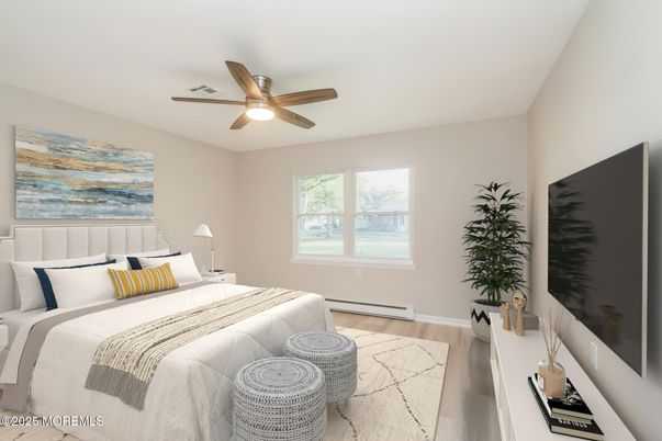 Bedroom, Interior, Wood Texture Flooring