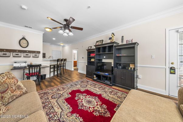Home Office, Interior, Kitchen, Recessed Lighting, Wood Texture Flooring