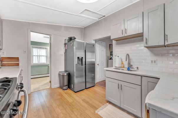 Interior, Kitchen, Wood Texture Flooring