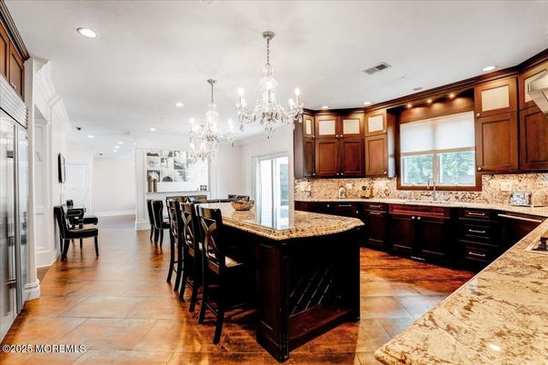 Chandelier, Interior, Kitchen, Recessed Lighting