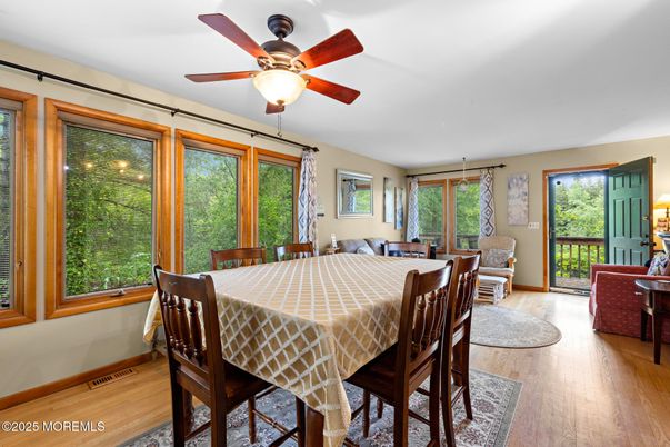 Dining room, Interior, Wood Texture Flooring