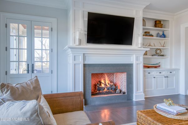 Fireplace, Interior, Wood Texture Flooring