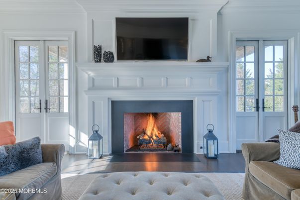 Fireplace, Interior, Wood Texture Flooring