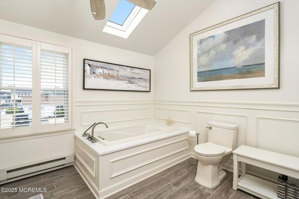 Bathroom, Interior, Wood Texture Flooring