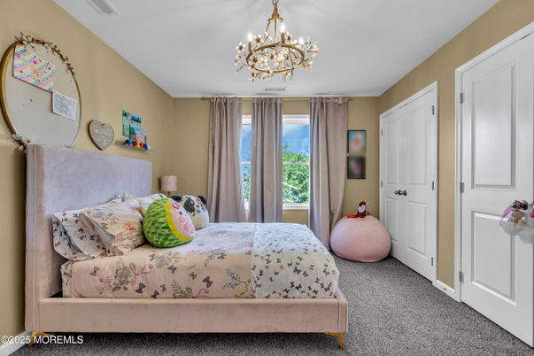 Bedroom, Chandelier, Interior