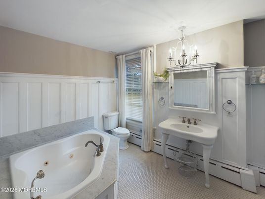 Bathroom, Chandelier, Interior