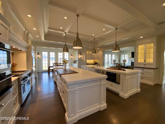 Interior, Kitchen, Pendant Lights, Recessed Lighting, Stainless Steel Appliances
