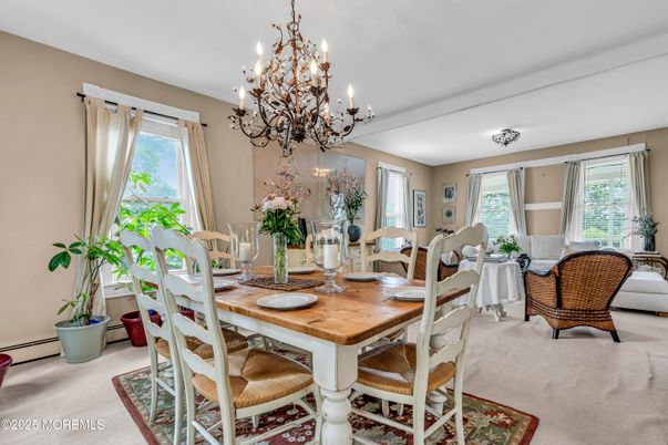 Chandelier, Dining room, Interior