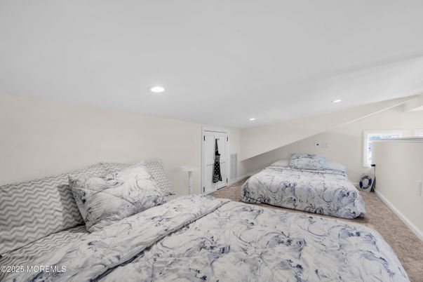 Bedroom, Interior, Marble, Recessed Lighting
