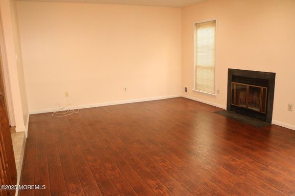 Empty room, Fireplace, Interior, Wood Texture Flooring