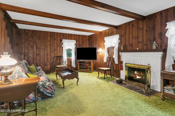 Fireplace, Interior, Wooden Beams, Wooden Walls