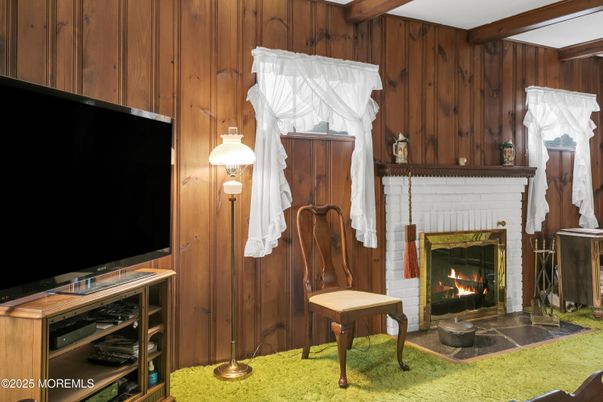 Fireplace, Interior, Wooden Beams, Wooden Walls