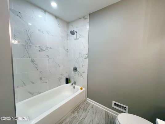 Bathroom, Interior, Marble, Marble Walls, Recessed Lighting