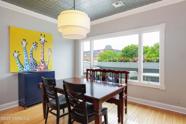 Dining room, Interior, Wood Texture Flooring