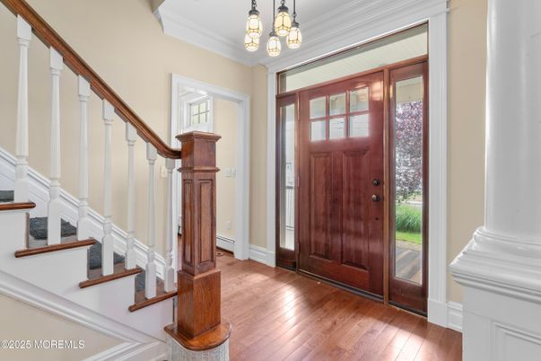 Chandelier, Interior, Wood Texture Flooring