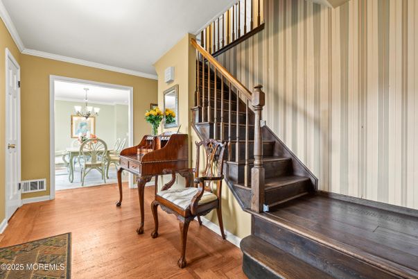 Chandelier, Interior, Piano, Wood Texture Flooring