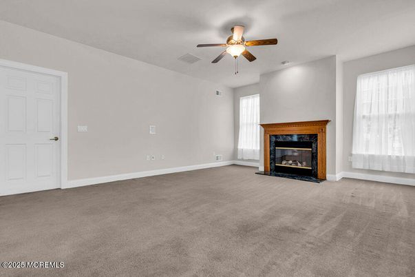 Empty room, Fireplace, Interior