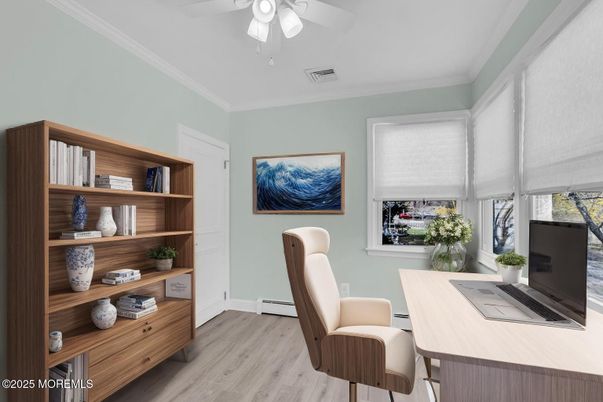 Home Office, Interior, Wood Texture Flooring