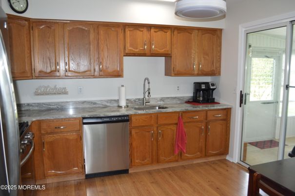 Interior, Kitchen, Wood Texture Flooring