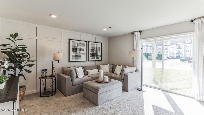 Interior, Living room, Recessed Lighting