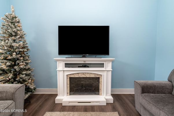 Fireplace, Interior, Wood Texture Flooring