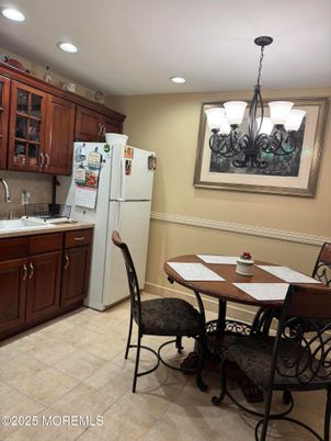 Chandelier, Dining room, Interior, Kitchen, Recessed Lighting