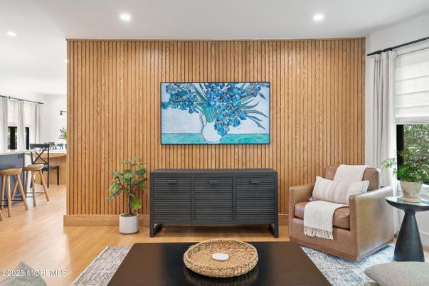 Interior, Recessed Lighting, Wood Texture Flooring, Wooden Walls