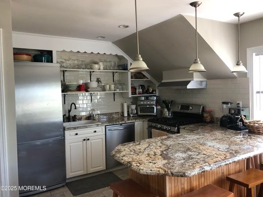 Interior, Kitchen, Pendant Lights, Recessed Lighting, Stainless Steel Appliances