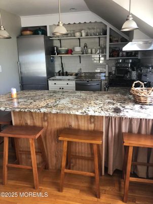 Interior, Kitchen, Pendant Lights, Wood Texture Flooring
