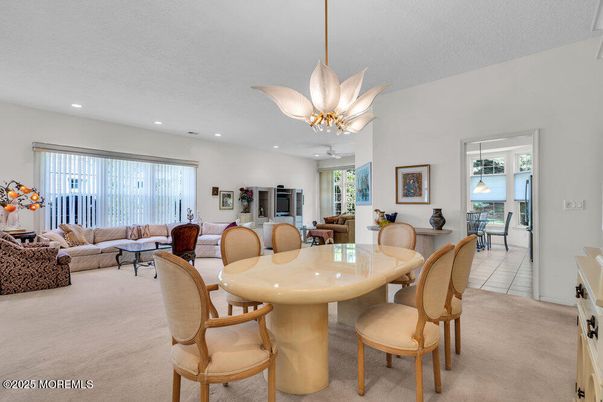 Chandelier, Dining room, Interior, Living room, Recessed Lighting